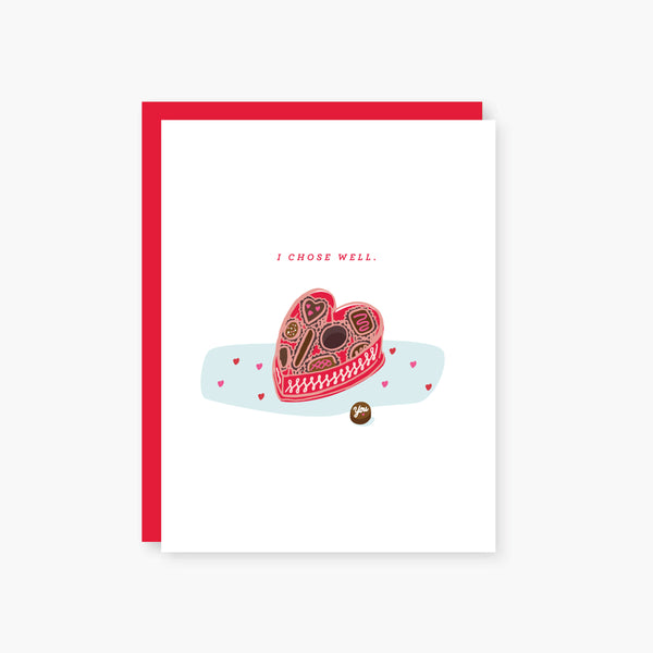 chocolate box valentine's day card