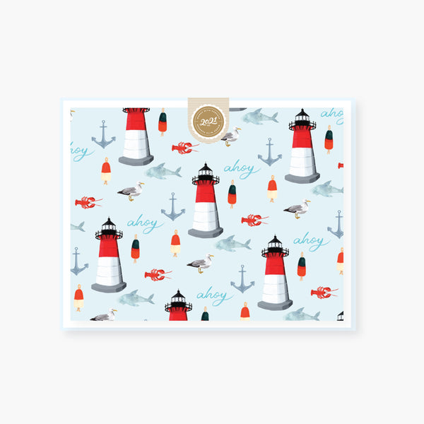 seaside sights boxed card set