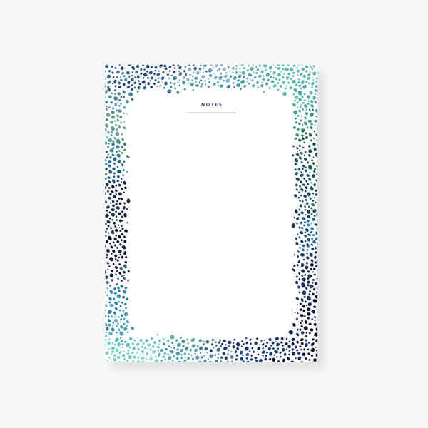 speckled seas chubby note pad