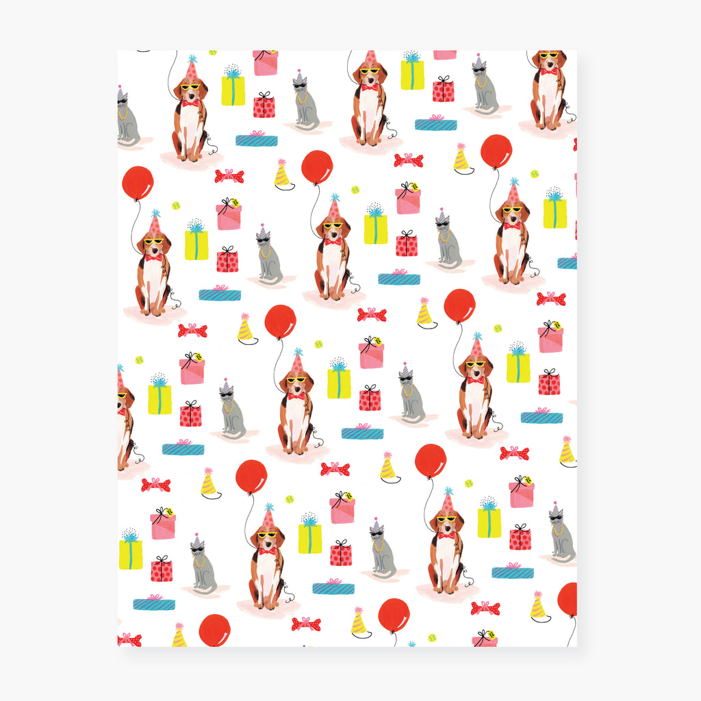 party pets wrapping paper