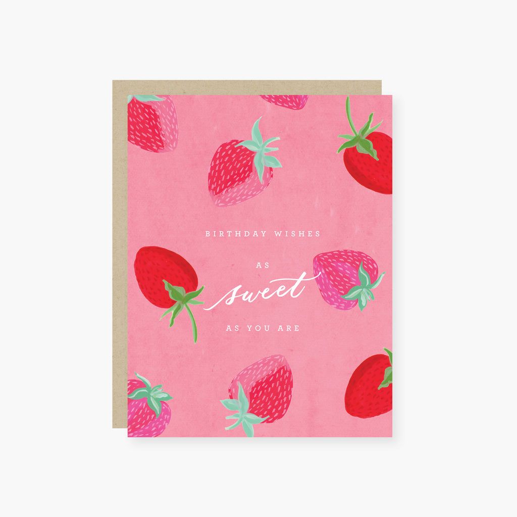 Strawberry Sweet Birthday Card