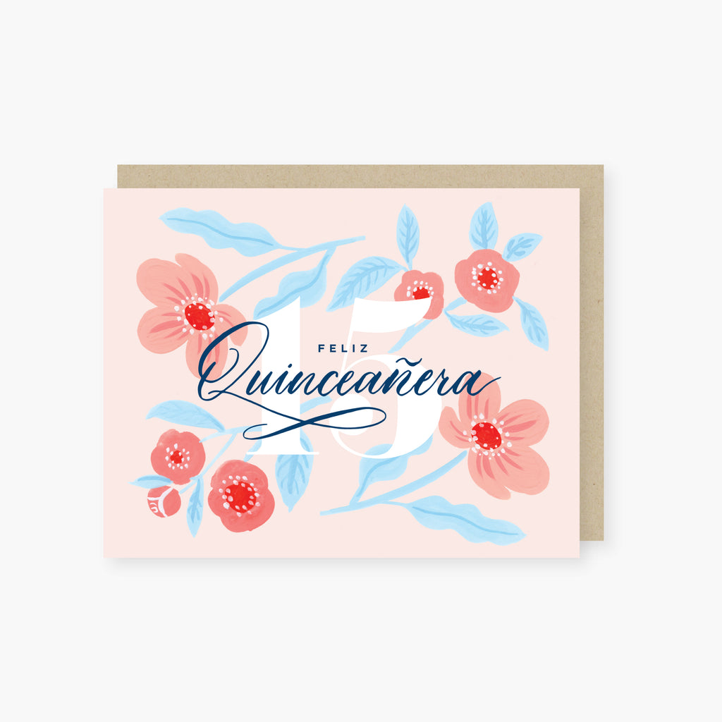 feliz quinceañera card