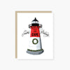 seasons greeting from the cape (nauset lighthouse) holiday card