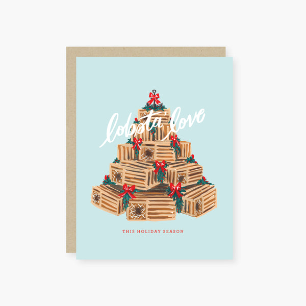 Lobsta' love holiday card