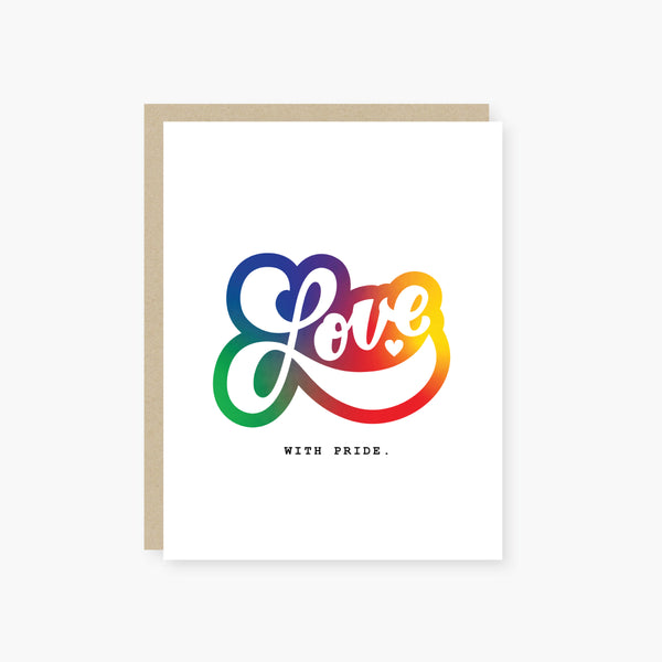 2021 Co. x Holiday Junkie love with PRIDE - celebrate PRIDE greeting card