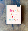 painted letters thank you card