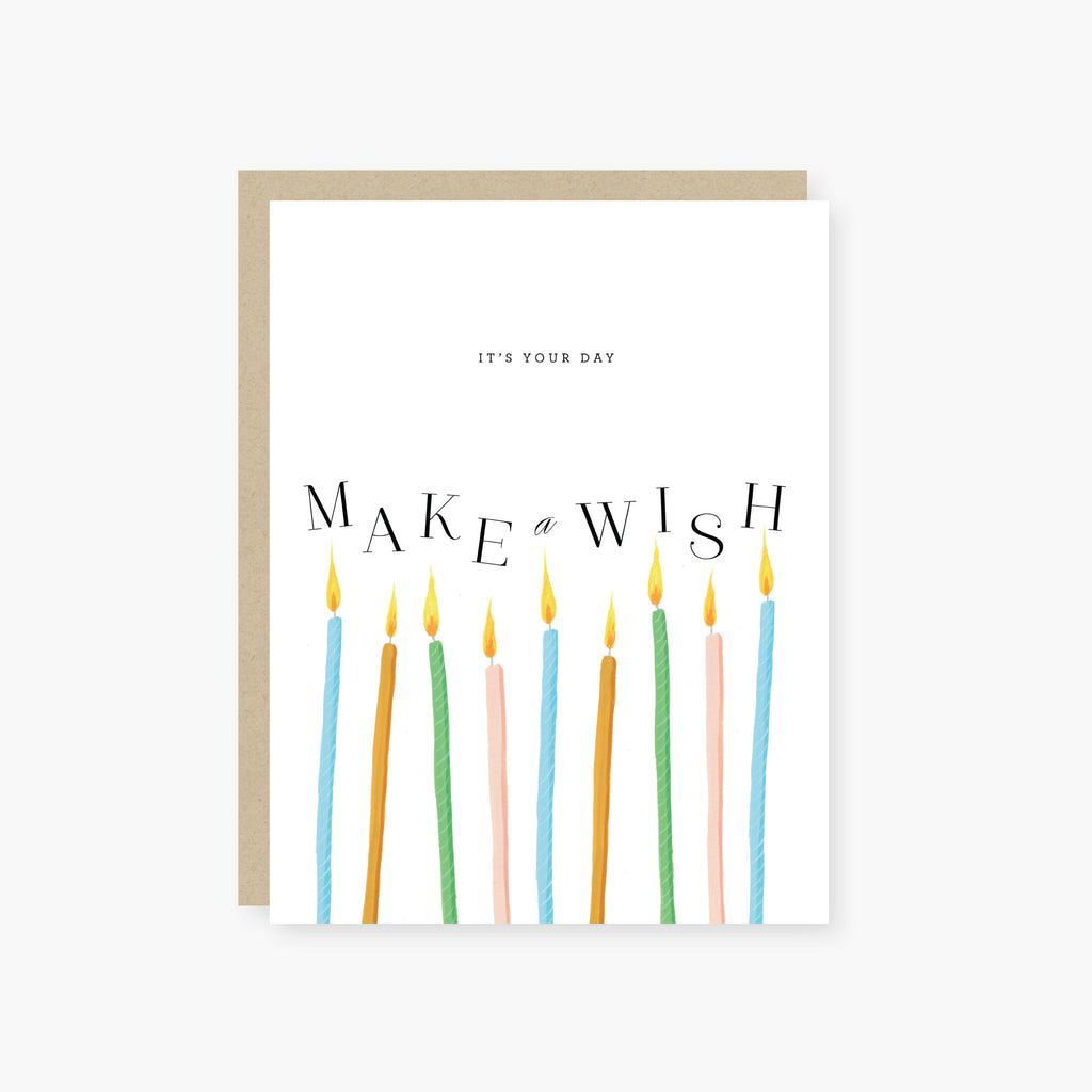 make a wish candles Birthday Card
