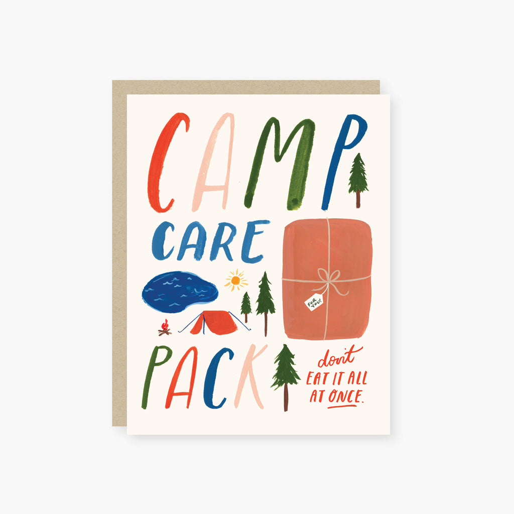 Camp Care Pack greeting card