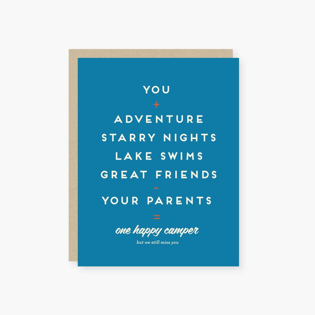 Happy Camper greeting card