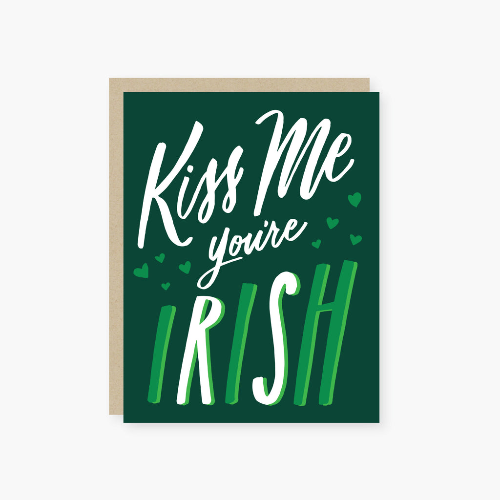 2021 Co. x Holiday Junkie kiss me you're irish st. patrick's day card
