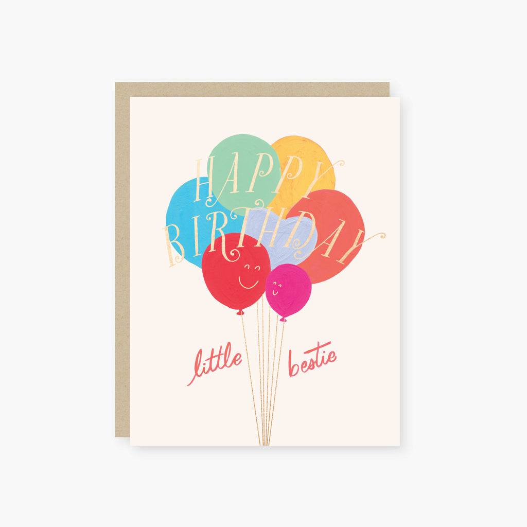 2021 Co. x Holiday Junkie little bestie foil birthday card