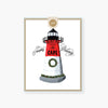 seasons greeting from the cape (nauset lighthouse) holiday card