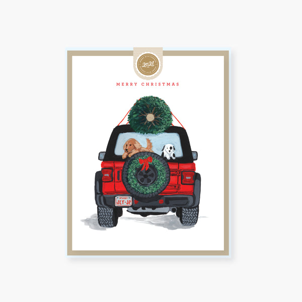 jolly jeep christmas card