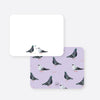 chatting pigeons flat notecard set
