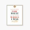 2021 Co. X Holiday Junkie  sorry for what I said holiday greeting card