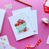 strawberry sweet valentine's day card