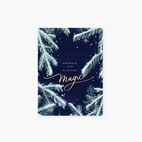 embrace the winters' magic foiled pocket journal