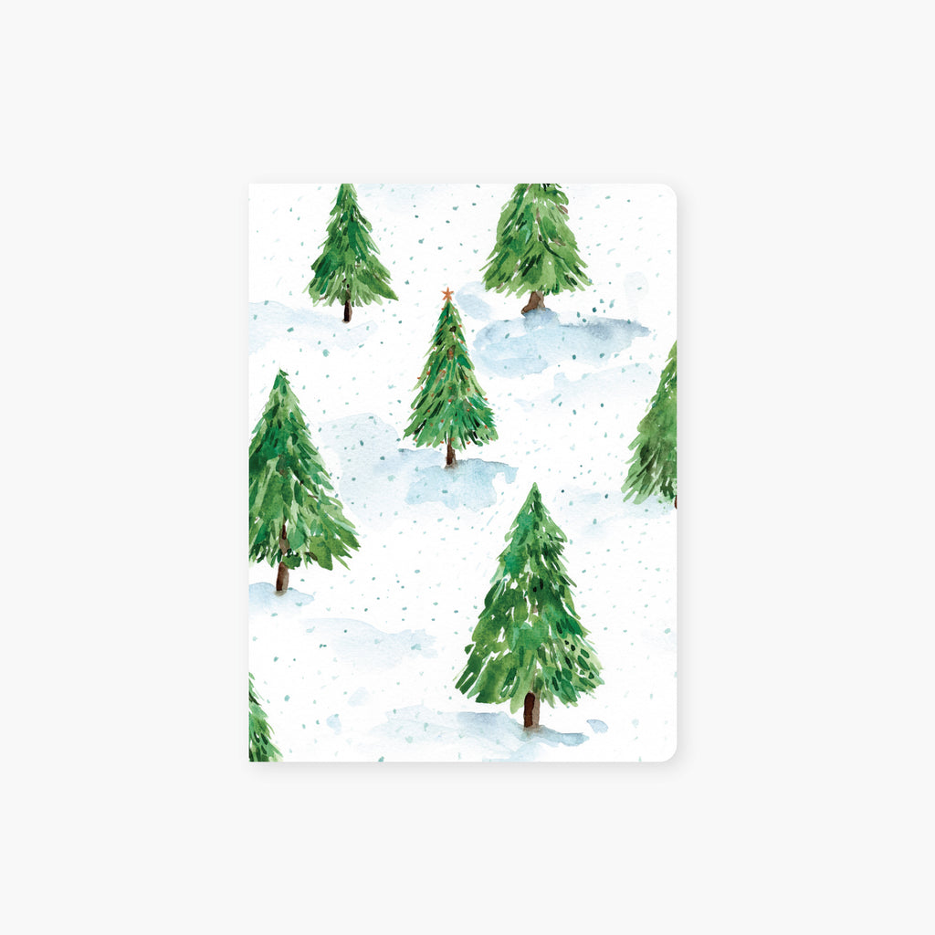 pine forest holiday pocket journal