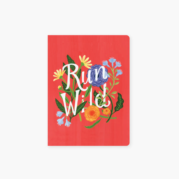 run wild floral pocket journal