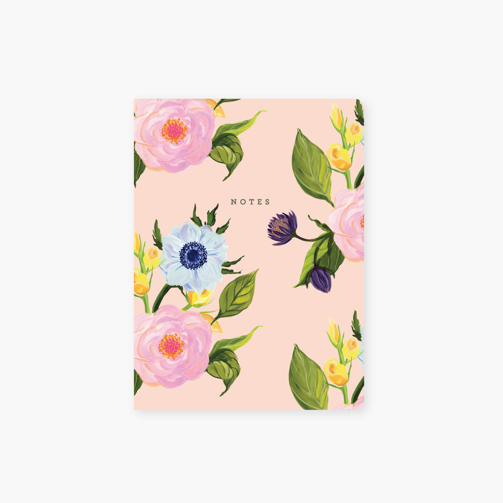 garden floral pocket journal