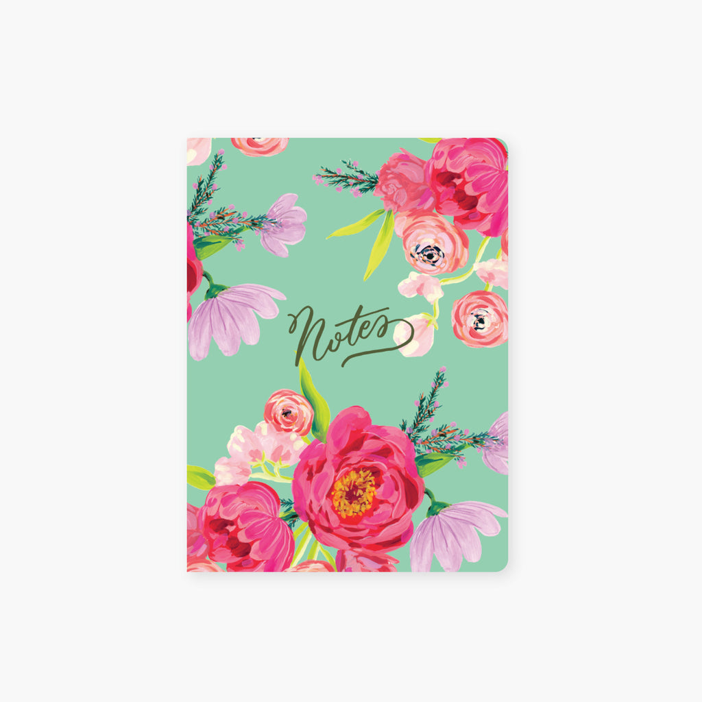 bright florals pocket journal