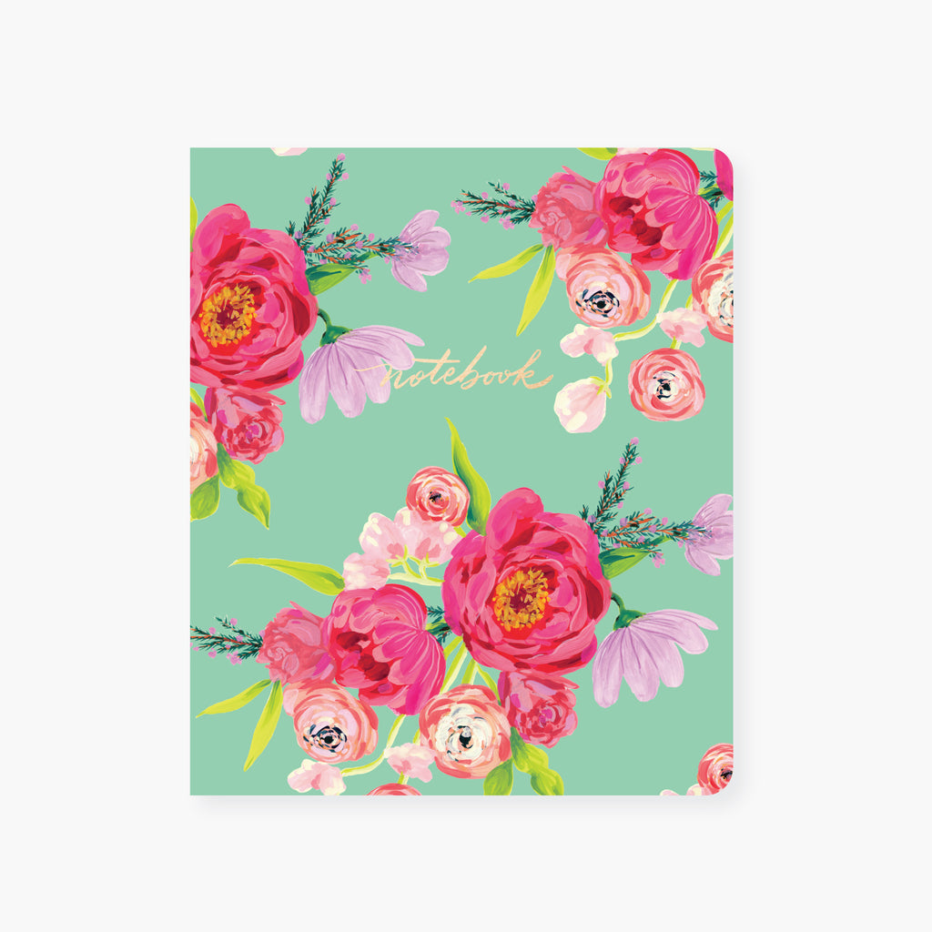 bright florals notebook