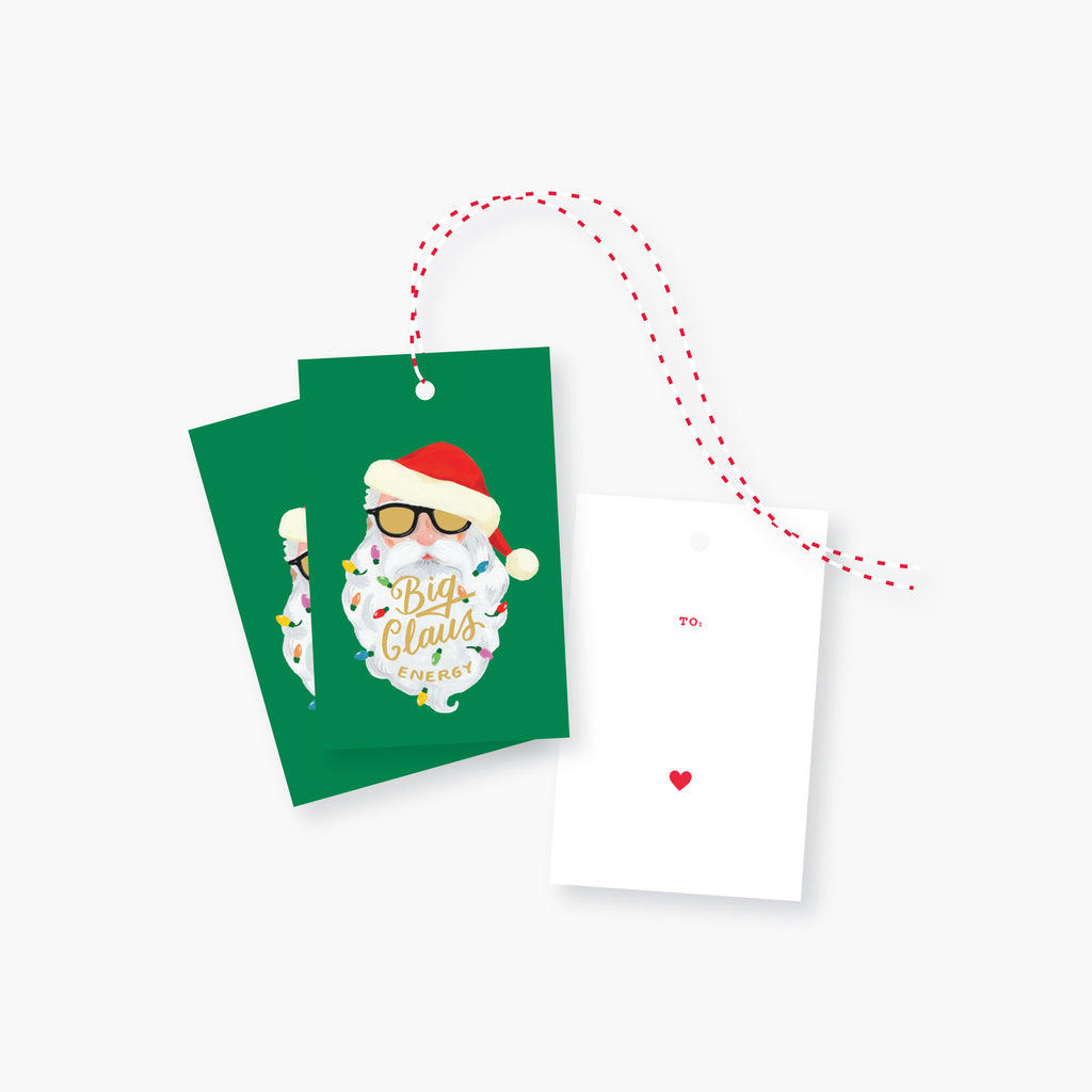 2021 Co. x Holiday Junkie ~ big claus energy holiday gift tag set