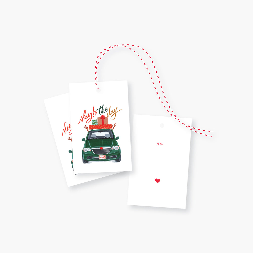 2021 Co. x Holiday Junkie ~ sleigh the day holiday gift tag set