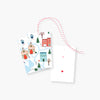 merry winter town holiday gift tag set