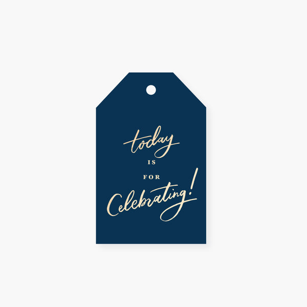 today is for celebrating gift tag set