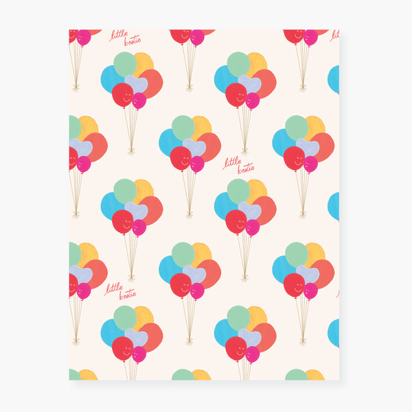 2021 Co. x Holiday Junkie little bestie balloons wrapping paper