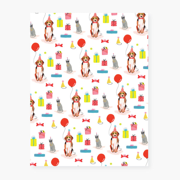 party pets wrapping paper