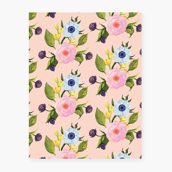 garden florals wrapping paper