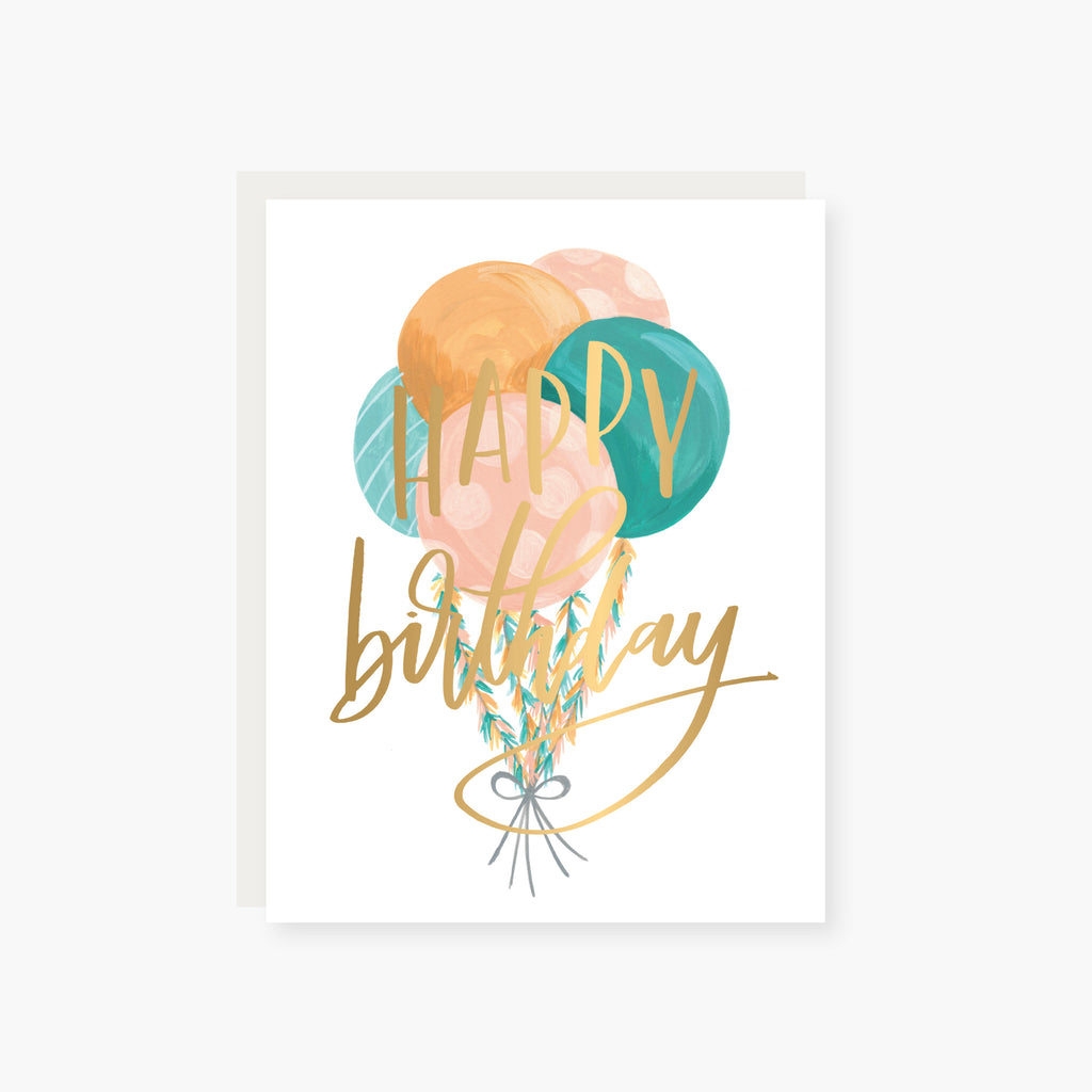 birthday balloons birthday card