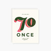you are only 70 once birthday card