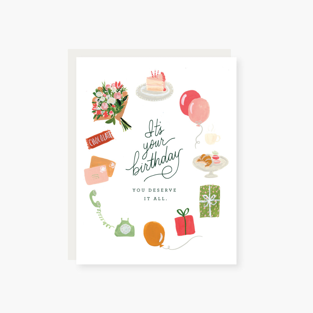 you deserve it all birthday card
