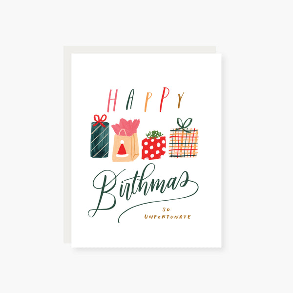 happy birthmas christmas birthday card