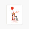 pets in shades birthday card
