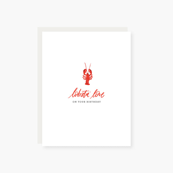 Lobsta' Love Birthday Card