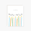 make a wish candles Birthday Card