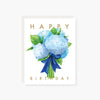 hydrangea bouquet Birthday Card