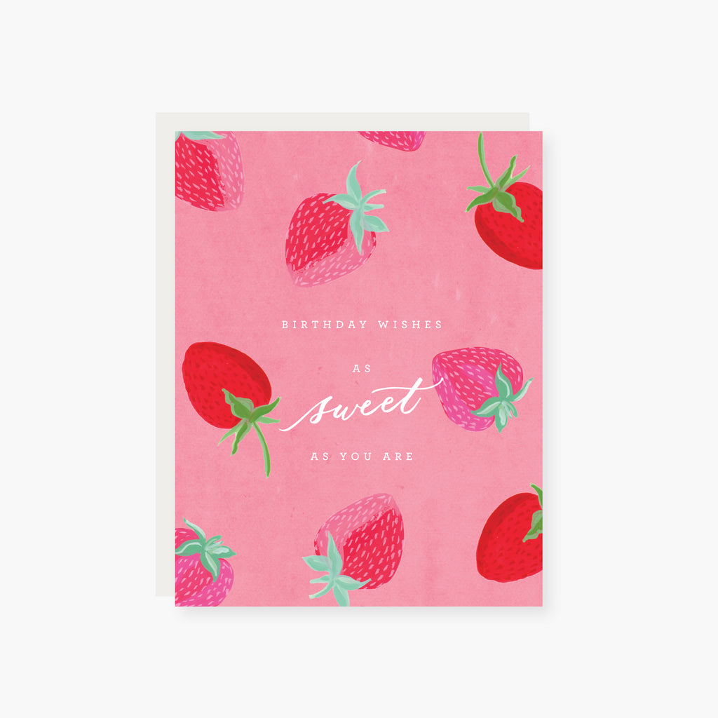 Strawberry Sweet Birthday Card
