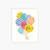 Bonne Fete Balloon Bouquet Birthday card