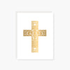 child of God foil cross religious card