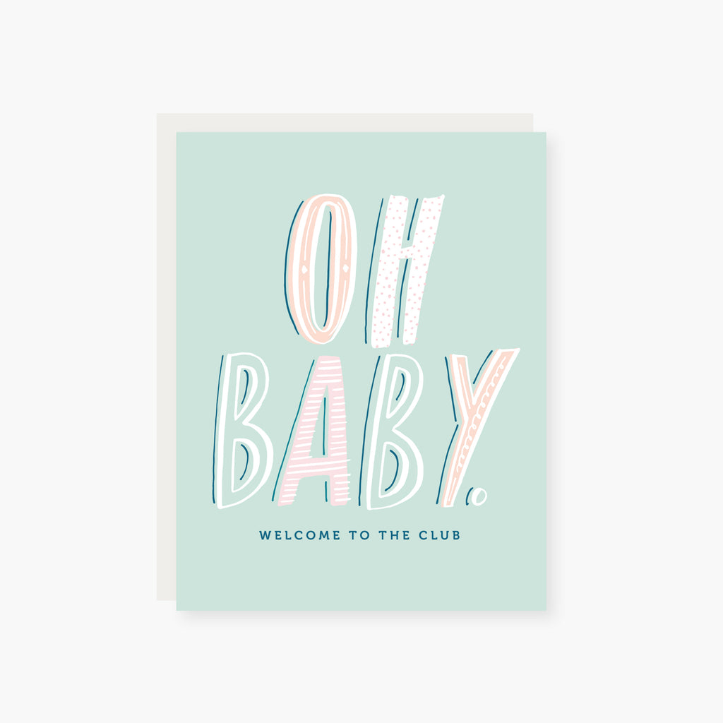 welcome to the club baby card