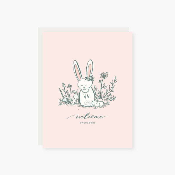 sweet bunnies baby card