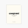 congrats over achiever congratulations card
