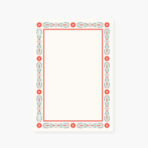 Folk Flora Holiday Chubby Notepad
