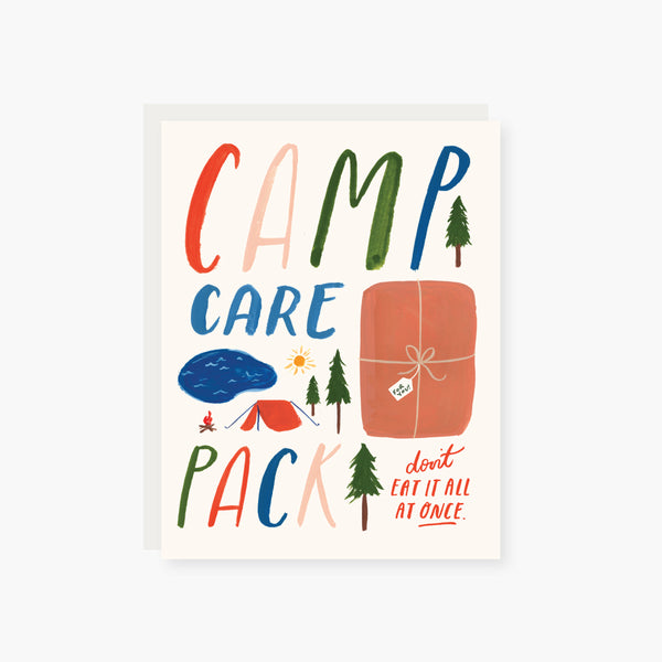 Camp Care Pack greeting card