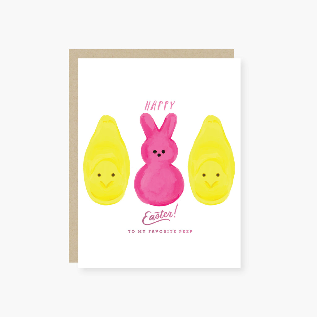 Happy Easter to my favorite Peep Easter Card